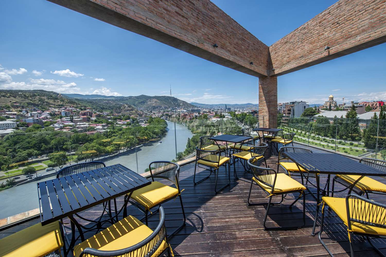 TITA Restaurant terrace dining with panoramic views of Tbilisi