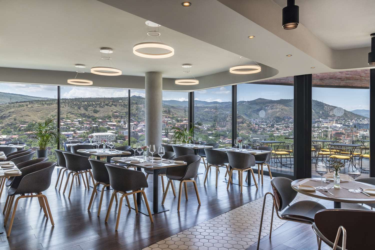 TITA Restaurant dining interior in Tbilisi