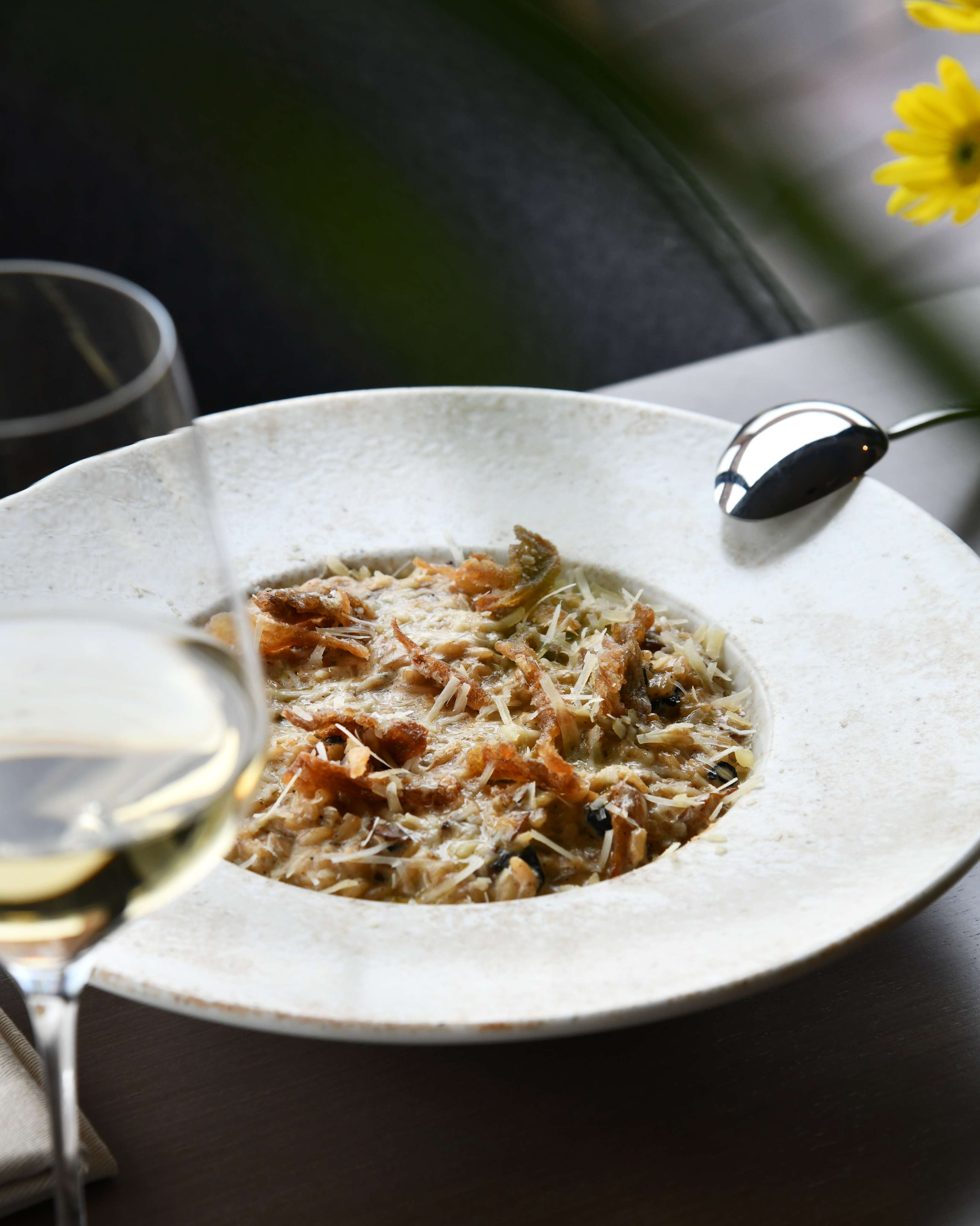 Mushroom Risotto alla Milanese at TITA Restaurant