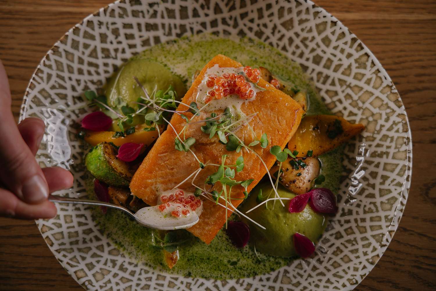 King Salmon Steak at TITA Restaurant